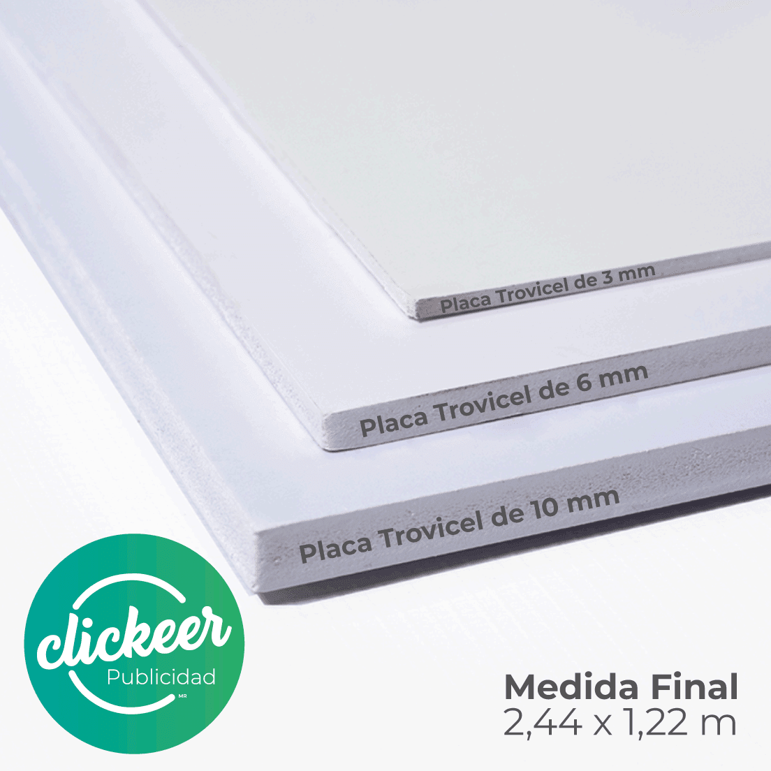 Placa trovicel 6mm 2,44 x 1,22 m